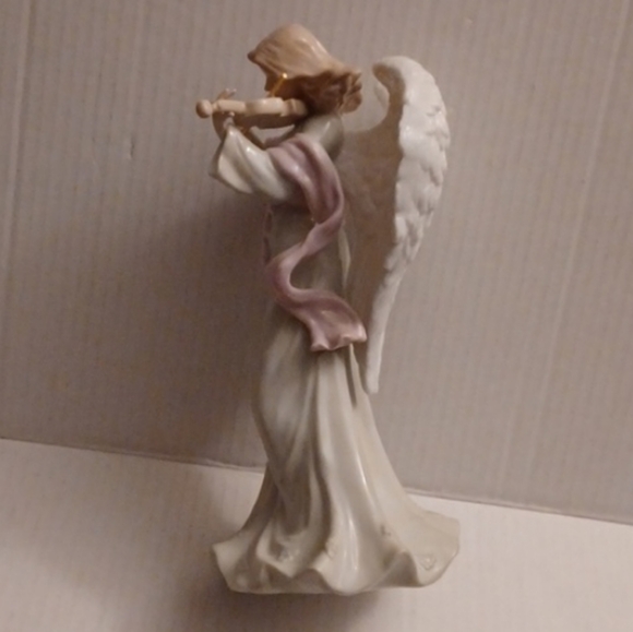 4/$60 Pink & Green Violin Angel Figurine - "Harmony" - Picture 4 of 7